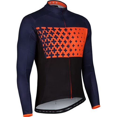 21Grams Men's Cycling Jersey Long Sleeve Bike Top with 3 Rear Pockets Mountain Bike MTB Road Bike Cycling Breathable Quick Dry Moisture Wicking Reflective Strips Dark Navy Polyester Spandex Sports
21Grams Men's Cycling Jersey Long Sleeve Bike Top with 3 Rear Pockets Mountain Bike MTB Road Bike Cycling Breathable Quick Dry Moisture Wicking Reflective Strips Dark Navy Polyester Spandex Sports