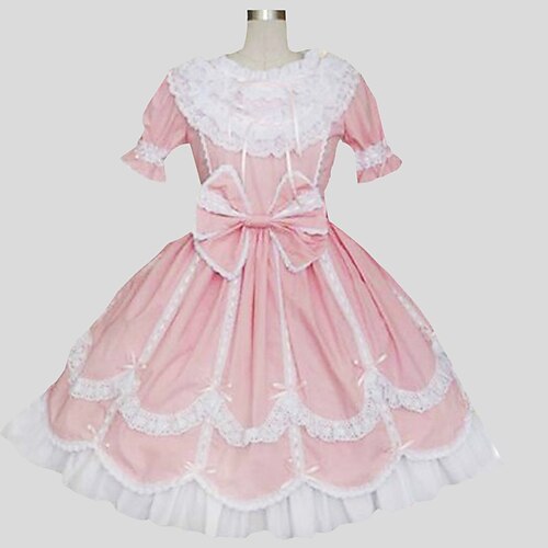 Rococo Victorian Ball Gown Vintage Dress Party Costume Masquerade Prom Dress Women's Costume Vintage Cosplay Party Halloween Carnival Short Sleeve Dress Masquerade
Rococo Victorian Ball Gown Vintage Dress Party Costume Masquerade Prom Dress Women's Costume Vintage Cosplay Party Halloween Carnival Short Sleeve Dress Masquerade