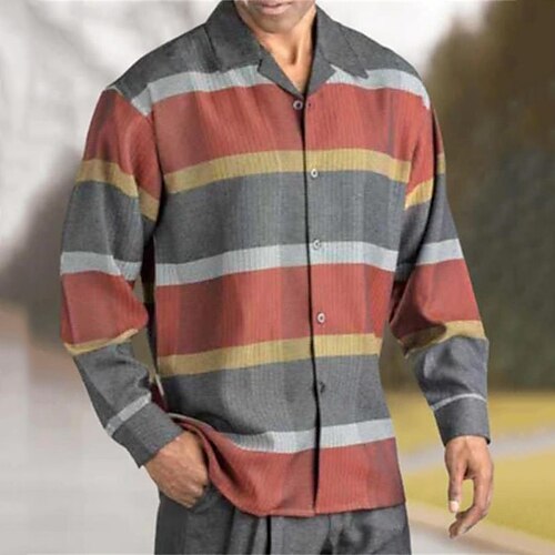 Men's Shirt 3D Print Striped Turndown Street Casual Button-Down Print Long Sleeve Tops Designer Casual Fashion Breathable Blue
Men's Shirt 3D Print Striped Turndown Street Casual Button-Down Print Long Sleeve Tops Designer Casual Fashion Breathable Blue