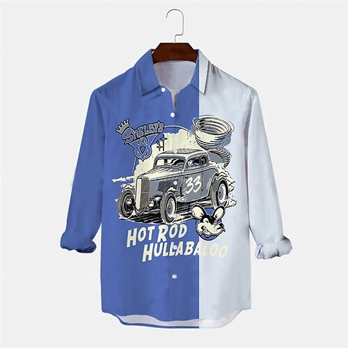 Men's Shirt Letter Car Turndown Blue Long Sleeve 3D Print Outdoor Street Button-Down Print Tops Fashion Designer Casual Breathable
Men's Shirt Letter Car Turndown Blue Long Sleeve 3D Print Outdoor Street Button-Down Print Tops Fashion Designer Casual Breathable