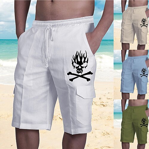 Men's Designer Streetwear Shorts Beach Shorts Drawstring Elastic Waist Multiple Pockets Short Pants Casual Daily Micro-elastic Graphic Patterned Skull Breathable Soft Mid Waist Green White Blue Khaki
Men's Designer Streetwear Shorts Beach Shorts Drawstring Elastic Waist Multiple Pockets Short Pants Casual Daily Micro-elastic Graphic Patterned Skull Breathable Soft Mid Waist Green White Blue Khaki