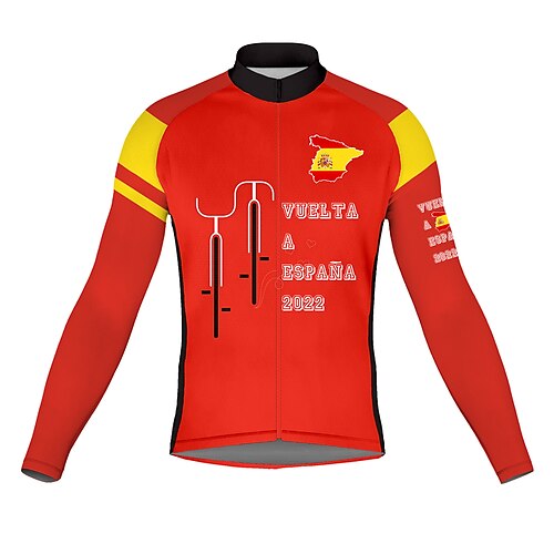 21Grams Men's Cycling Jersey Long Sleeve Bike Top with 3 Rear Pockets Mountain Bike MTB Road Bike Cycling Breathable Quick Dry Moisture Wicking Reflective Strips Red Graphic Polyester Spandex Sports
21Grams Men's Cycling Jersey Long Sleeve Bike Top with 3 Rear Pockets Mountain Bike MTB Road Bike Cycling Breathable Quick Dry Moisture Wicking Reflective Strips Red Graphic Polyester Spandex Sports