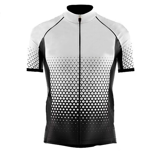 21Grams Men's Cycling Jersey Short Sleeve Bike Top with 3 Rear Pockets Mountain Bike MTB Road Bike Cycling Breathable Quick Dry Moisture Wicking Reflective Strips White Black Green Polyester Spandex
21Grams Men's Cycling Jersey Short Sleeve Bike Top with 3 Rear Pockets Mountain Bike MTB Road Bike Cycling Breathable Quick Dry Moisture Wicking Reflective Strips White Black Green Polyester Spandex