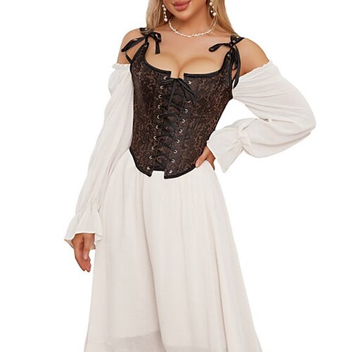 Korsett Dame Korsetter Halloween Skoleball Fest / aften Klubb Brun Sexy Overbustkorsett Snøring Åpen rygg Midjekontroll Trykt mønster Blomsternål i krystall Vår Sommer
Korsett Dame Korsetter Halloween Skoleball Fest / aften Klubb Brun Sexy Overbustkorsett Snøring Åpen rygg Midjekontroll Trykt mønster Blomsternål i krystall Vår Sommer