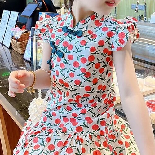 Kids Little Girls' Dress Floral A Line Dress Daily Vacation Print Green Purple Pink Asymmetrical Short Sleeve Beautiful Cute Dresses Spring Summer Regular Fit 2-8 Years
Kids Little Girls' Dress Floral A Line Dress Daily Vacation Print Green Purple Pink Asymmetrical Short Sleeve Beautiful Cute Dresses Spring Summer Regular Fit 2-8 Years