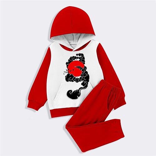 Kids Boys Hoodie Pants HoodieSet Clothing Set 2 Pieces Long Sleeve Red Floral Print Street Sports Vacation Fashion Comfort Cool Daily 3-12 Years
Kids Boys Hoodie Pants HoodieSet Clothing Set 2 Pieces Long Sleeve Red Floral Print Street Sports Vacation Fashion Comfort Cool Daily 3-12 Years
