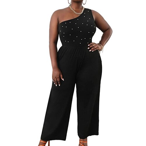 Women's Plus Size Jumpsuit Polka Dot Vacation Casual Party Vacation High Full Length Winter Fall Black XL XXL 3XL 4XL 5XL
Women's Plus Size Jumpsuit Polka Dot Vacation Casual Party Vacation High Full Length Winter Fall Black XL XXL 3XL 4XL 5XL