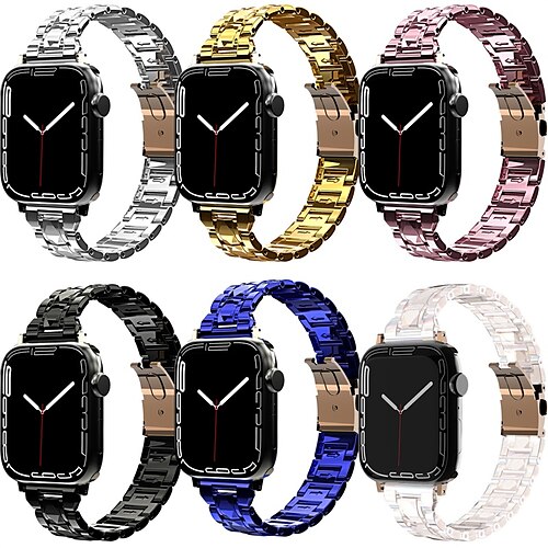 1PC Smart Watch Band Compatible with Apple iWatch 38/40/41mm 42/44/45mm PC Waterproof Luxury Adjustable Jewelry Bracelet for iWatch Smartwatch Strap Wristband for Series 7 / SE / 6/5/4/3/2/1
1PC Smart Watch Band Compatible with Apple iWatch 38/40/41mm 42/44/45mm PC Waterproof Luxury Adjustable Jewelry Bracelet for iWatch Smartwatch Strap Wristband for Series 7 / SE / 6/5/4/3/2/1