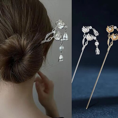 1pc Women's Hair Sticks Hairpin For Street Gift Daily Work Head Retro Alloy Silver Golden
1pc Women's Hair Sticks Hairpin For Street Gift Daily Work Head Retro Alloy Silver Golden