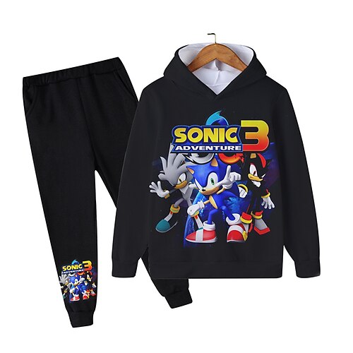 Kids Boys Hoodie Pants HoodieSet Clothing Set 2 Pieces Long Sleeve Black Blue Royal Blue Cartoon Letter Print Street Vacation Outdoor Fashion Comfort Cool Daily 3-12 Years
Kids Boys Hoodie Pants HoodieSet Clothing Set 2 Pieces Long Sleeve Black Blue Royal Blue Cartoon Letter Print Street Vacation Outdoor Fashion Comfort Cool Daily 3-12 Years