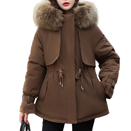 Dame Vinterjakke Vinterfrakk Parkas Vindtett Hold Varm utendørs Gate Daglig Feriereise Med lommer Full glidelås Pelskrage Fleece Lined Glidelås Hettegenser Fritid hverdag Gate stil Helfarge Normal
Dame Vinterjakke Vinterfrakk Parkas Vindtett Hold Varm utendørs Gate Daglig Feriereise Med lommer Full glidelås Pelskrage Fleece Lined Glidelås Hettegenser Fritid hverdag Gate stil Helfarge Normal