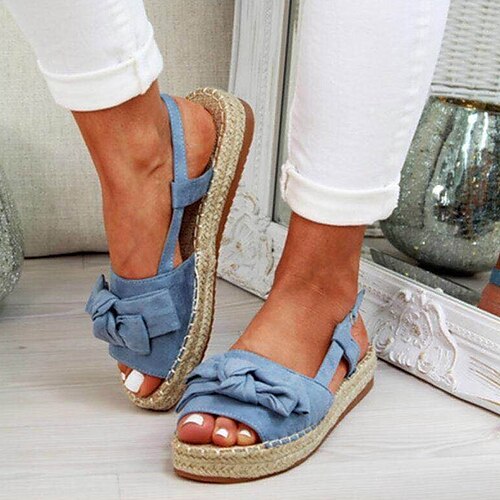 Dame Sandaler Espadriller Plus størrelse udendørs Kontor Daglig Sommer Rosette Platform Åben Tå Afslappet Sød Gang Nubuck Læder Spænde Ensfarvet Gul Rød Blå
Dame Sandaler Espadriller Plus størrelse udendørs Kontor Daglig Sommer Rosette Platform Åben Tå Afslappet Sød Gang Nubuck Læder Spænde Ensfarvet Gul Rød Blå
