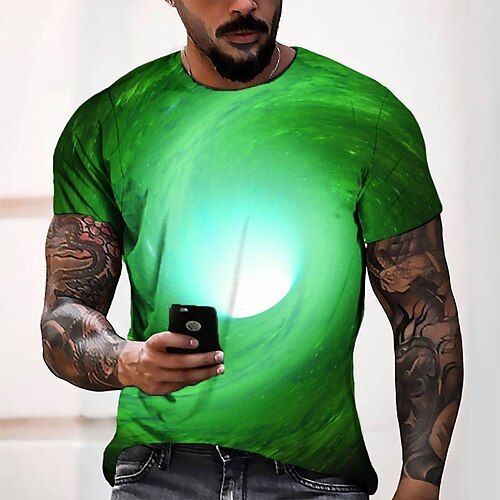 Men's T shirt Tee Tee Graphic Round Neck Green Blue Yellow Red Short Sleeve 3D Print Casual Daily 3D Print Tops Fashion Cool Designer Comfortable / Summer / Summer
Men's T shirt Tee Tee Graphic Round Neck Green Blue Yellow Red Short Sleeve 3D Print Casual Daily 3D Print Tops Fashion Cool Designer Comfortable / Summer / Summer