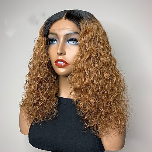 Remy Human Hair 13x4 Lace Front Wig Free Part Brazilian Hair Curly Water Wave Auburn Wig 130% 150% Density with Baby Hair Highlighted / Balayage Hair Natural Hairline 100% Virgin Pre-Plucked For
Remy Human Hair 13x4 Lace Front Wig Free Part Brazilian Hair Curly Water Wave Auburn Wig 130% 150% Density with Baby Hair Highlighted / Balayage Hair Natural Hairline 100% Virgin Pre-Plucked For