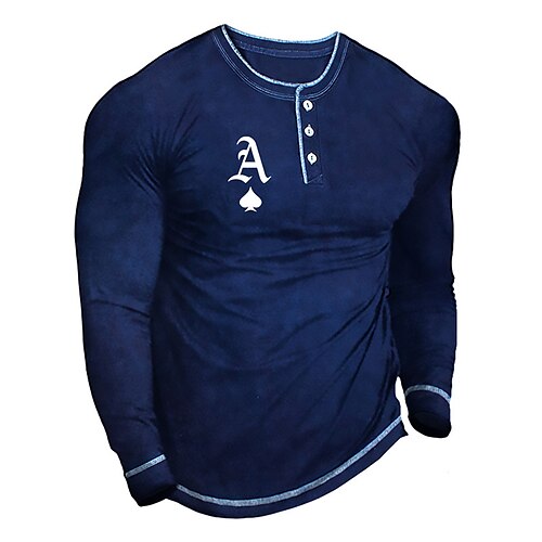 Men's Henley Shirt Tee T shirt Tee 3D Print Graphic Poker Plus Size Henley Daily Sports Button-Down Print Long Sleeve Tops Designer Basic Casual Classic Purple Army Green Dark Gray
Men's Henley Shirt Tee T shirt Tee 3D Print Graphic Poker Plus Size Henley Daily Sports Button-Down Print Long Sleeve Tops Designer Basic Casual Classic Purple Army Green Dark Gray