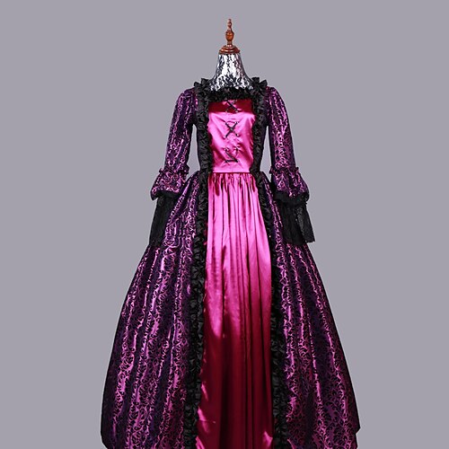 Rococo Victorian Ball Gown Vintage Dress Party Costume Masquerade Prom Dress Women's Costume Vintage Cosplay Party Carnival Long Sleeve Dress Masquerade
Rococo Victorian Ball Gown Vintage Dress Party Costume Masquerade Prom Dress Women's Costume Vintage Cosplay Party Carnival Long Sleeve Dress Masquerade