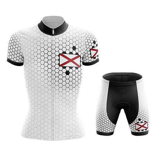 Women's Cycling Jersey with Shorts Short Sleeve Mountain Bike MTB Road Bike Cycling White Black Geometic Bike Jersey Padded Shorts / Chamois Clothing Suit Reflective Strips Back Pocket Spandex
Women's Cycling Jersey with Shorts Short Sleeve Mountain Bike MTB Road Bike Cycling White Black Geometic Bike Jersey Padded Shorts / Chamois Clothing Suit Reflective Strips Back Pocket Spandex