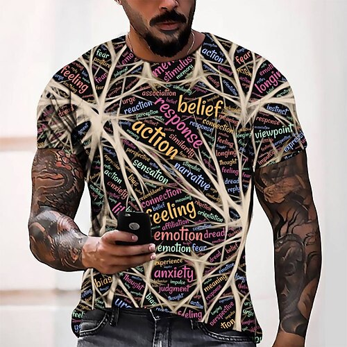 Men's T shirt Tee Tee Graphic Round Neck Rainbow Short Sleeve 3D Print Casual Daily 3D Print Tops Fashion Cool Designer Comfortable / Summer / Summer
Men's T shirt Tee Tee Graphic Round Neck Rainbow Short Sleeve 3D Print Casual Daily 3D Print Tops Fashion Cool Designer Comfortable / Summer / Summer