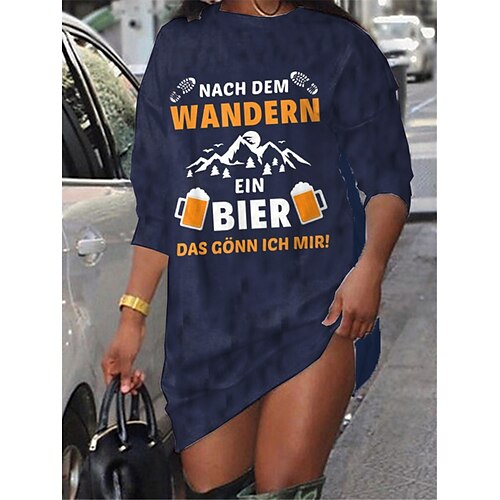 Women's Shift Dress Short Mini Dress Black Navy Blue Long Sleeve Print Letter Print Fall Winter Crew Neck Casual Fashion 2022 S M L XL XXL 3XL
Women's Shift Dress Short Mini Dress Black Navy Blue Long Sleeve Print Letter Print Fall Winter Crew Neck Casual Fashion 2022 S M L XL XXL 3XL