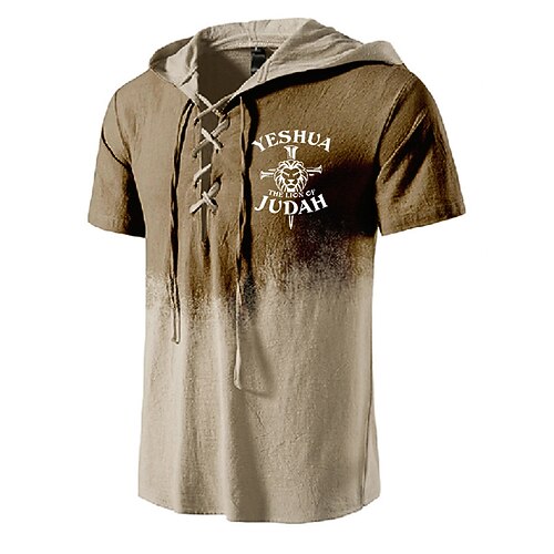 Men's Unisex T shirt Tee Color Block Letter Graphic Prints Hooded Brown Short Sleeve 3D Print Outdoor Street Lace up Print Tops Basic Sports Designer Casual
Men's Unisex T shirt Tee Color Block Letter Graphic Prints Hooded Brown Short Sleeve 3D Print Outdoor Street Lace up Print Tops Basic Sports Designer Casual
