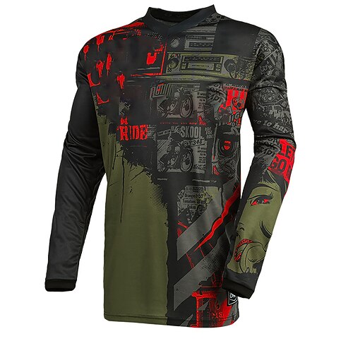 21Grams Men's Downhill Jersey Long Sleeve Mountain Bike MTB Road Bike Cycling Army Green Graphic Bike Jersey Breathable Quick Dry Moisture Wicking Polyester Spandex Sports Graphic Clothing Apparel
21Grams Men's Downhill Jersey Long Sleeve Mountain Bike MTB Road Bike Cycling Army Green Graphic Bike Jersey Breathable Quick Dry Moisture Wicking Polyester Spandex Sports Graphic Clothing Apparel