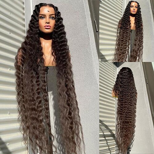 Remy Human Hair 13x4 Lace Front Wig Free Part Brazilian Hair Deep Wave Black Wig 130% 150% Density with Baby Hair Natural Hairline 100% Virgin With Bleached Knots Pre-Plucked For Women wigs for black
Remy Human Hair 13x4 Lace Front Wig Free Part Brazilian Hair Deep Wave Black Wig 130% 150% Density with Baby Hair Natural Hairline 100% Virgin With Bleached Knots Pre-Plucked For Women wigs for black