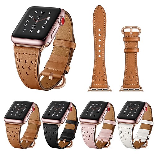 1PC Smart Watch Band Compatible with Apple iWatch 38/40/41mm 42/44/45mm Genuine Leather Luxury Adjustable Breathable Leather Loop for iWatch Smartwatch Strap Wristband for Series 7 / SE / 6/5/4/3/2/1
1PC Smart Watch Band Compatible with Apple iWatch 38/40/41mm 42/44/45mm Genuine Leather Luxury Adjustable Breathable Leather Loop for iWatch Smartwatch Strap Wristband for Series 7 / SE / 6/5/4/3/2/1