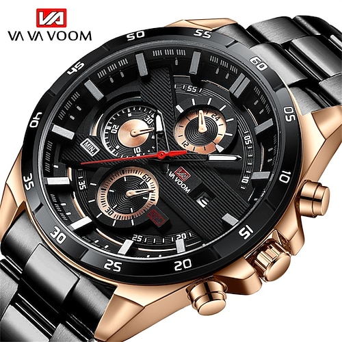 

VA VA VOOM New Arrival Moderno Watches Mens Sport Reloj Hombre Casual Relogio Masculino Para Military Army Leather Wrist Watch For Men