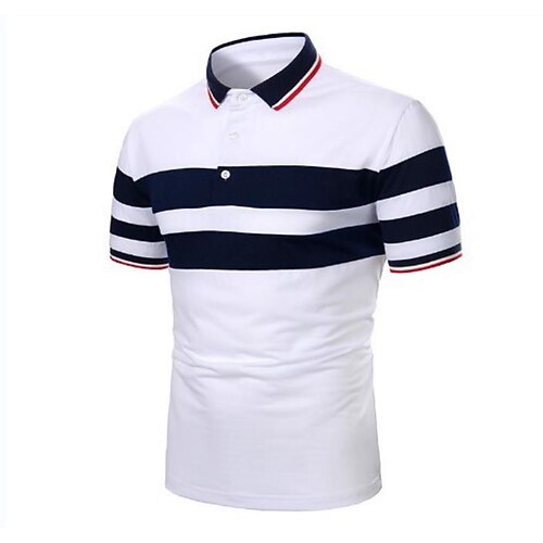 Men's Collar Polo Shirt T shirt Tee Shirt Golf Shirt Dress Shirt Striped Holiday Geometry Classic Collar Red / White Print Casual Daily Short Sleeve Color Block Button-Down Clothing Apparel Fashion
Men's Collar Polo Shirt T shirt Tee Shirt Golf Shirt Dress Shirt Striped Holiday Geometry Classic Collar Red / White Print Casual Daily Short Sleeve Color Block Button-Down Clothing Apparel Fashion