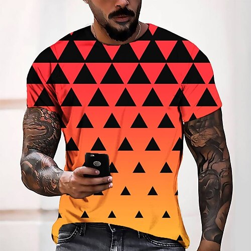 Men's T shirt Tee Tee Graphic Round Neck Orange Short Sleeve 3D Print Casual Daily 3D Print Tops Fashion Cool Designer Comfortable / Summer / Summer
Men's T shirt Tee Tee Graphic Round Neck Orange Short Sleeve 3D Print Casual Daily 3D Print Tops Fashion Cool Designer Comfortable / Summer / Summer