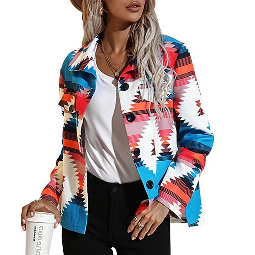 Women's Winter Coat Warm Breathable Outdoor Daily Wear Vacation Going out Pocket Print Single Breasted Turndown Active Sports Comfortable Street Style Geometric Regular Fit Outerwear Long Sleeve
Women's Winter Coat Warm Breathable Outdoor Daily Wear Vacation Going out Pocket Print Single Breasted Turndown Active Sports Comfortable Street Style Geometric Regular Fit Outerwear Long Sleeve