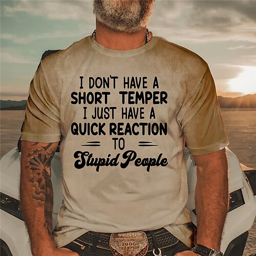 Men's Unisex T shirt Tee 3D Print Graphic Prints Letter Crew Neck Street Daily Print Short Sleeve Tops Designer Casual Big and Tall Sports Khaki / Summer
Men's Unisex T shirt Tee 3D Print Graphic Prints Letter Crew Neck Street Daily Print Short Sleeve Tops Designer Casual Big and Tall Sports Khaki / Summer