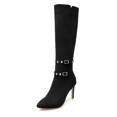 Dame Støvler Daglig Knehøye Støvler Vinter Nagle Stiletthæl Spisstå minimalisme Nubuck Skinn Glidelås Ensfarget Vin Svart Grønn
Dame Støvler Daglig Knehøye Støvler Vinter Nagle Stiletthæl Spisstå minimalisme Nubuck Skinn Glidelås Ensfarget Vin Svart Grønn