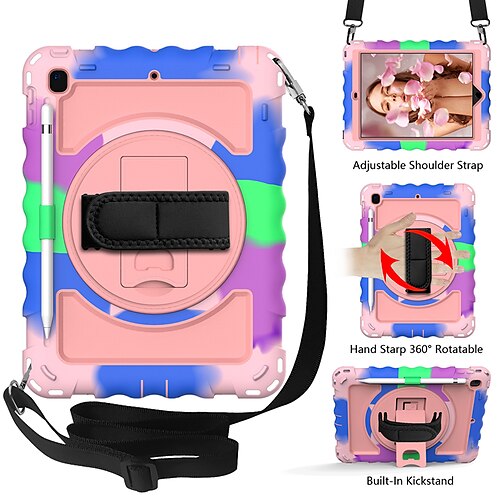 Tablet Case Cover For Apple iPad 10.2'' 9th 8th 7th 2021 2020 360° Rotation Portable Pencil Holder Solid Colored Plastic Silicone For Kids
Tablet Case Cover For Apple iPad 10.2'' 9th 8th 7th 2021 2020 360° Rotation Portable Pencil Holder Solid Colored Plastic Silicone For Kids
