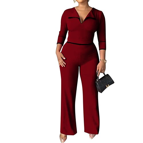 mono de mujer cintura alta color sólido cuello en v elegante fiesta salir regular fit manga larga rojo xxl otoño
mono de mujer cintura alta color sólido cuello en v elegante fiesta salir regular fit manga larga rojo xxl otoño