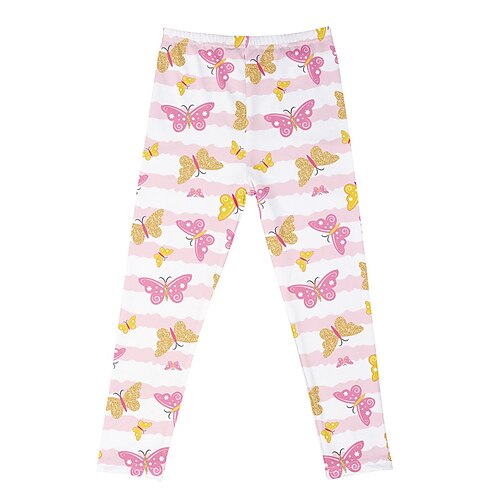 Kids Girls' Pants Leggings White Pink Fuchsia Striped Butterfly Fall Winter 3D Print Street 3-12 Years
Kids Girls' Pants Leggings White Pink Fuchsia Striped Butterfly Fall Winter 3D Print Street 3-12 Years