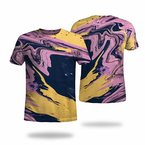 Men's T shirt Tee Tee Graphic Round Neck Pink Short Sleeve 3D Print Casual Daily 3D Print Tops Fashion Cool Designer Comfortable / Summer / Summer
Men's T shirt Tee Tee Graphic Round Neck Pink Short Sleeve 3D Print Casual Daily 3D Print Tops Fashion Cool Designer Comfortable / Summer / Summer