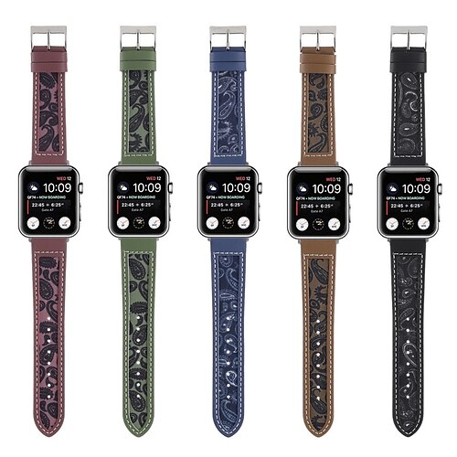 1pc Smart Watch Band Compatible with Apple iWatch 38/40/41mm 42/44/45mm Genuine Leather Canvas Luxury Adjustable Breathable Sport Band Leather Loop for iWatch Smartwatch Strap Wristband for Series 7
1pc Smart Watch Band Compatible with Apple iWatch 38/40/41mm 42/44/45mm Genuine Leather Canvas Luxury Adjustable Breathable Sport Band Leather Loop for iWatch Smartwatch Strap Wristband for Series 7