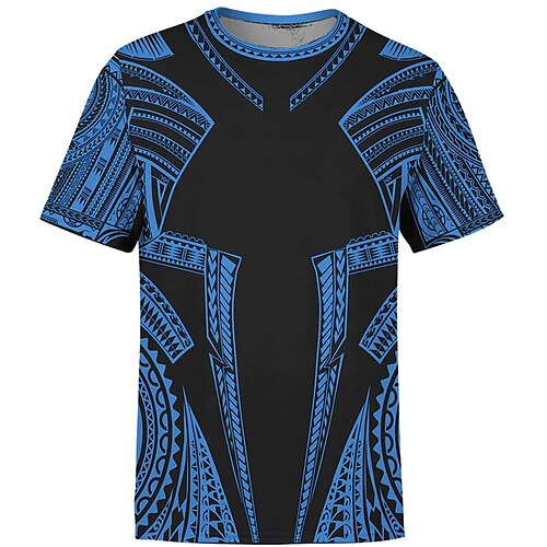 Men's Unisex T shirt Tee 3D Print Tribal Graphic Prints Crew Neck Street Daily Print Short Sleeve Tops Casual Comfortable Big and Tall Sports Blue Gray / Summer
Men's Unisex T shirt Tee 3D Print Tribal Graphic Prints Crew Neck Street Daily Print Short Sleeve Tops Casual Comfortable Big and Tall Sports Blue Gray / Summer