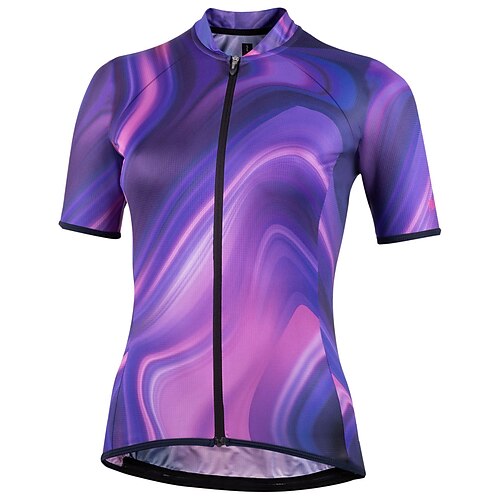 21Grams Women's Cycling Jersey Short Sleeve Bike Top with 3 Rear Pockets Mountain Bike MTB Road Bike Cycling Breathable Quick Dry Moisture Wicking Reflective Strips Purple Graphic Polyester Spandex
21Grams Women's Cycling Jersey Short Sleeve Bike Top with 3 Rear Pockets Mountain Bike MTB Road Bike Cycling Breathable Quick Dry Moisture Wicking Reflective Strips Purple Graphic Polyester Spandex