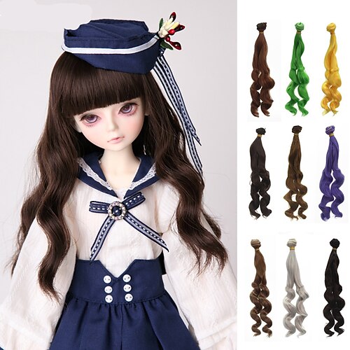 handmade rag doll diy ye luoli keer bjd sd doll wig row high temperature silk wave roll 10 inch
handmade rag doll diy ye luoli keer bjd sd doll wig row high temperature silk wave roll 10 inch