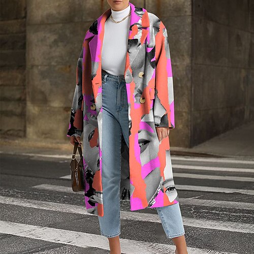 Women's Winter Coat Windproof Warm Outdoor Street Daily Vacation Single Breasted Turndown Street Style Abstract Regular Fit Outerwear Long Sleeve Winter Fall Purple S M L XL XXL 3XL
Women's Winter Coat Windproof Warm Outdoor Street Daily Vacation Single Breasted Turndown Street Style Abstract Regular Fit Outerwear Long Sleeve Winter Fall Purple S M L XL XXL 3XL