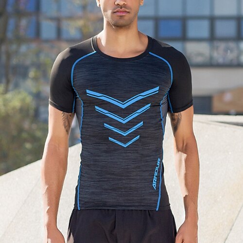 Men's Compression Shirt Running Shirt Short Sleeve Tee Tshirt Athletic Spandex Breathable Quick Dry Moisture Wicking Gym Workout Running Active Training Sportswear Activewear Striped Blue Red
Men's Compression Shirt Running Shirt Short Sleeve Tee Tshirt Athletic Spandex Breathable Quick Dry Moisture Wicking Gym Workout Running Active Training Sportswear Activewear Striped Blue Red