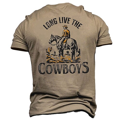 Men's Unisex T shirt Tee 3D Print Graphic Prints Horse Crew Neck Street Daily Print Short Sleeve Tops Designer Casual Vintage Big and Tall Brown / Summer
Men's Unisex T shirt Tee 3D Print Graphic Prints Horse Crew Neck Street Daily Print Short Sleeve Tops Designer Casual Vintage Big and Tall Brown / Summer