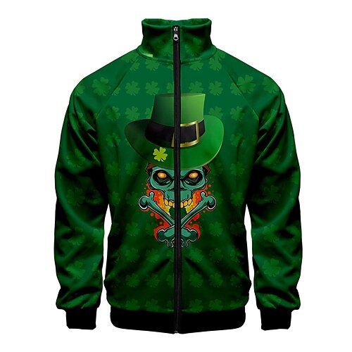 Men's Unisex Zip Up Sweatshirt Jacket Graphic Prints Skull Zipper Print Sports Outdoor Daily Sports 3D Print Designer Casual Hoodies Sweatshirts Green
Men's Unisex Zip Up Sweatshirt Jacket Graphic Prints Skull Zipper Print Sports Outdoor Daily Sports 3D Print Designer Casual Hoodies Sweatshirts Green