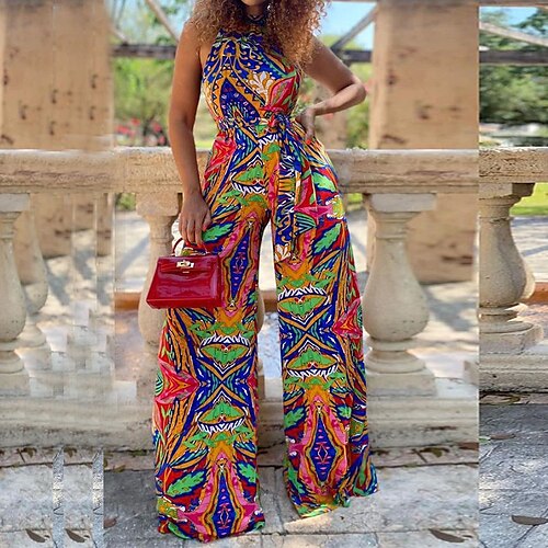 dame jumpsuit høy midje print print rund hals casual street daily wide leg regular fit ermeløs grønn xl fall
dame jumpsuit høy midje print print rund hals casual street daily wide leg regular fit ermeløs grønn xl fall