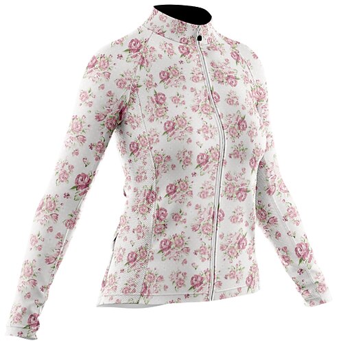 Women's Cycling Jersey Long Sleeve Bike Jersey with 3 Rear Pockets Mountain Bike MTB Road Bike Cycling Cycling Breathable Ultraviolet Resistant Quick Dry WhitePink Polyester Sports Clothing Apparel
Women's Cycling Jersey Long Sleeve Bike Jersey with 3 Rear Pockets Mountain Bike MTB Road Bike Cycling Cycling Breathable Ultraviolet Resistant Quick Dry WhitePink Polyester Sports Clothing Apparel