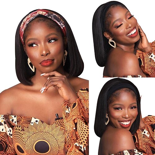 Bob Headband Wig Human Hair Wigs For Black Women Glueless Natural Perurian Cheap Human Hair Straight Short Bob Headband Wigs
Bob Headband Wig Human Hair Wigs For Black Women Glueless Natural Perurian Cheap Human Hair Straight Short Bob Headband Wigs