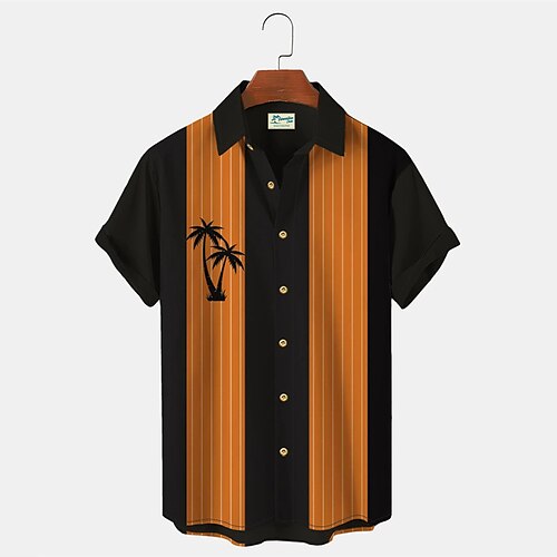 Men's Bowling Shirt Camp Shirt Color Block Tree Graphic Prints Turndown Orange Hot Stamping Sports Holiday Short Sleeves Button-Down Print Clothing Apparel Fashion Casual Hawaiian Comfortable / Beach
Men's Bowling Shirt Camp Shirt Color Block Tree Graphic Prints Turndown Orange Hot Stamping Sports Holiday Short Sleeves Button-Down Print Clothing Apparel Fashion Casual Hawaiian Comfortable / Beach