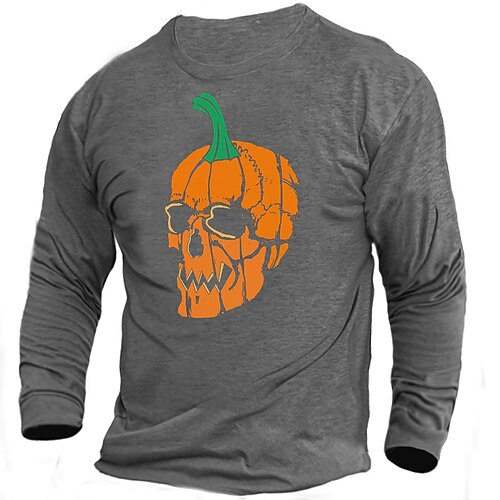 Men's Unisex T shirt Tee Skull Pumpkin V Neck Green White Black Gray Navy Blue Long Sleeve Hot Stamping Outdoor Street Print Tops Basic Sports Designer Simple
Men's Unisex T shirt Tee Skull Pumpkin V Neck Green White Black Gray Navy Blue Long Sleeve Hot Stamping Outdoor Street Print Tops Basic Sports Designer Simple